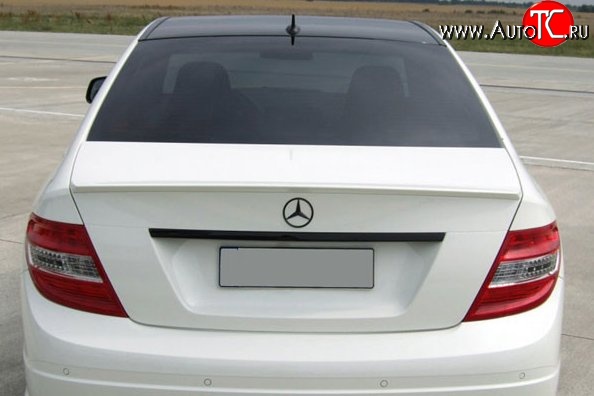 2 269 р. Лип спойлер M-VRS Mercedes-Benz C-Class W204 дорестайлинг седан (2007-2011) (Неокрашенный)  с доставкой в г. Вологда