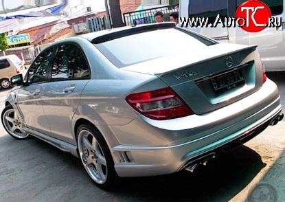 18 449 р. Задний бампер WALD Mercedes-Benz C-Class W204 дорестайлинг седан (2007-2011) (Неокрашенный)  с доставкой в г. Вологда