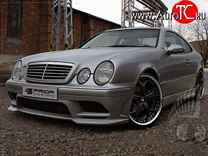 14 149 р. Передний бампер Prior Design Mercedes-Benz CLK class W208 (1997-2002) (Неокрашенный)  с доставкой в г. Вологда