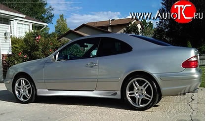 6 649 р. Пороги накладки Lorinser Mercedes-Benz CLK class W208 (1997-2002) (Неокрашенные)  с доставкой в г. Вологда