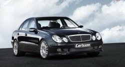 11 399 р. Накладка Carlsson на передний бампер Mercedes-Benz E-Class W211 дорестайлинг седан (2002-2006) (Неокрашенная)  с доставкой в г. Вологда. Увеличить фотографию 5