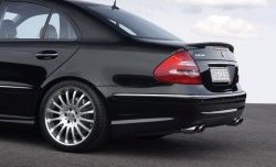11 399 р. Накладка Carlsson на задний бампер Mercedes-Benz E-Class W211 дорестайлинг седан (2002-2006) (Неокрашенная)  с доставкой в г. Вологда. Увеличить фотографию 5