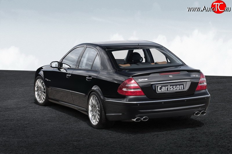 11 399 р. Накладка Carlsson на задний бампер Mercedes-Benz E-Class W211 дорестайлинг седан (2002-2006) (Неокрашенная)  с доставкой в г. Вологда
