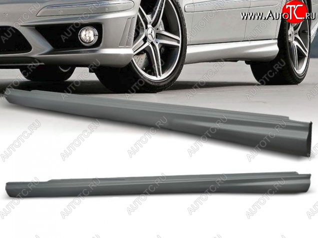 20 649 р. Пороги накладки E63 Style Mercedes-Benz E-Class W211 дорестайлинг седан (2002-2006) (Неокрашенные)  с доставкой в г. Вологда