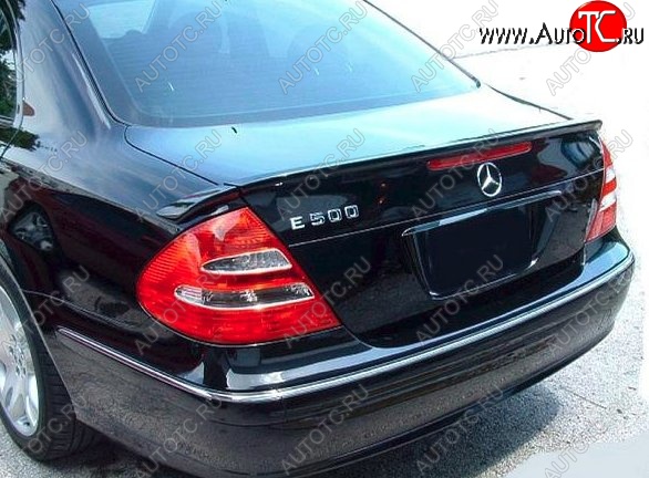 5 599 р. Лип спойлер CT Mercedes-Benz E-Class W211 дорестайлинг седан (2002-2006) (Неокрашенный)  с доставкой в г. Вологда