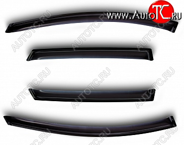 2 294 р. Дефлектора окон SIM Mercedes-Benz E-Class W211 дорестайлинг седан (2002-2006)  с доставкой в г. Вологда