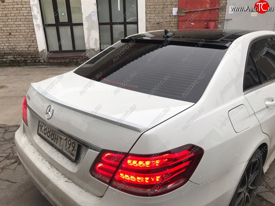 3 399 р. Козырек на заднее стекло АВТОКРАТ Mercedes-Benz E-Class W212 рестайлинг седан (2013-2017) (Неокрашенный)  с доставкой в г. Вологда