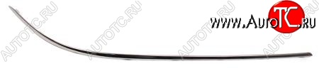 769 р. Молдинг на передний бампер SAT (хром)  Mercedes-Benz E-Class  W212 (2009-2012) дорестайлинг седан (Неокрашенный)  с доставкой в г. Вологда