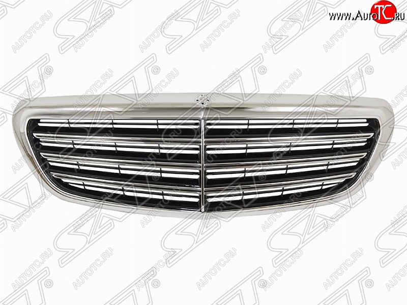 20 999 р. Решетка радиатора (хром) SAT Mercedes-Benz E-Class W213 седан дорестайлинг (2016-2020) (Неокрашенная)  с доставкой в г. Вологда