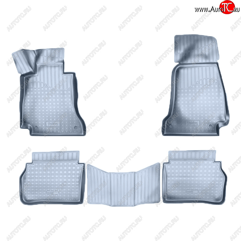 4 649 р. Коврики салона Norplast Unidec  Mercedes-Benz E-Class ( W213,  S213) (2016-2025) седан дорестайлинг, седан рестайлинг, универсал рестайлинг (Цвет: серый)  с доставкой в г. Вологда