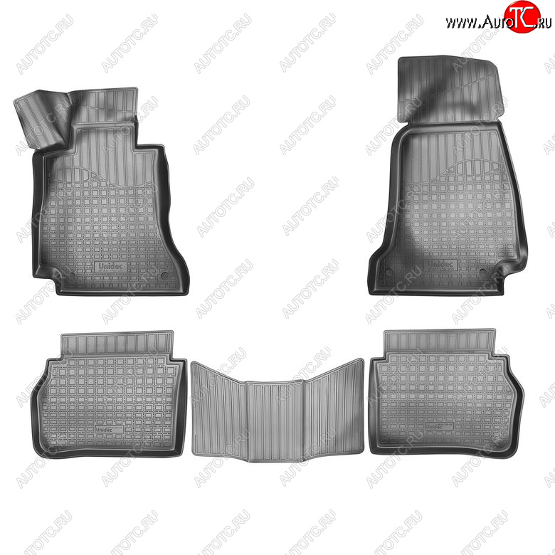 3 499 р. Комплект ковриков в салон Norplast Unidec  Mercedes-Benz E-Class ( W213,  S213) (2016-2025) седан дорестайлинг, седан рестайлинг, универсал рестайлинг (Цвет: черный)  с доставкой в г. Вологда