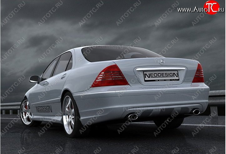 52 639 р. Задний бампер Neodesign Mercedes-Benz S class W220 (1998-2005)  с доставкой в г. Вологда