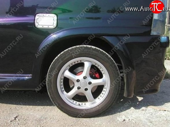 3 749 р. Накладки на задний бампер CT Mercedes-Benz Vito W638 (1996-2003) (Неокрашенная)  с доставкой в г. Вологда