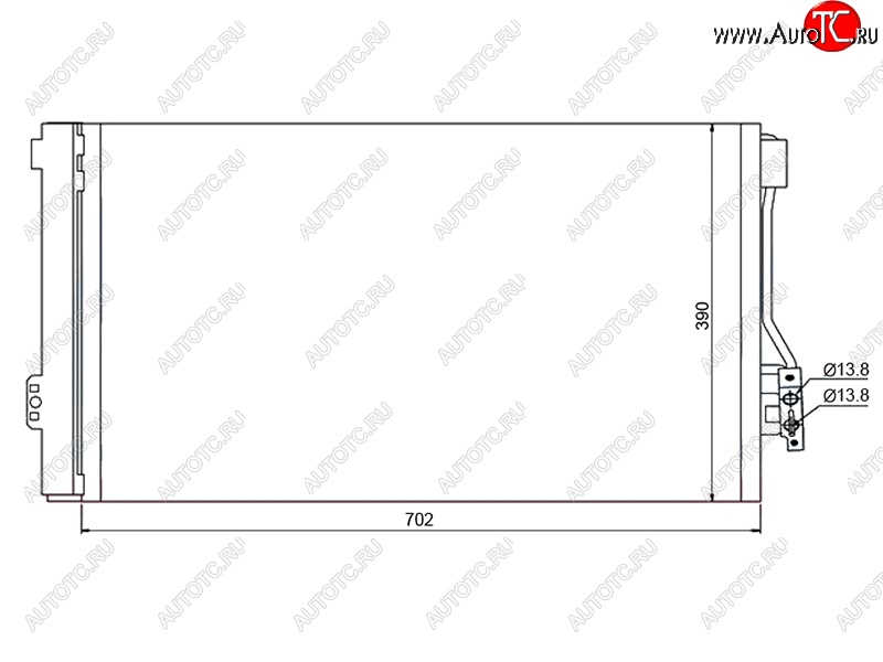 4 949 р. Радиатор кондиционера SAT  Mercedes-Benz Vito  W639 (2003-2010) дорестайлинг  с доставкой в г. Вологда