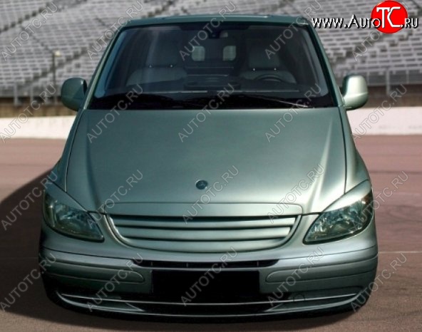 4 999 р. Решётка радиатора (Viano) CT Mercedes-Benz Vito W639 дорестайлинг (2003-2010) (Неокрашенная)  с доставкой в г. Вологда