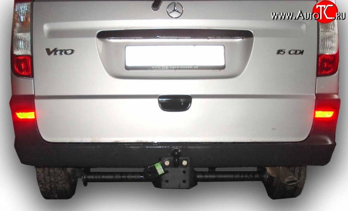 6 849 р. Фаркоп Лидер Плюс (до 1200 кг) Mercedes-Benz Vito W639 дорестайлинг (2003-2010) (Без электропакета)  с доставкой в г. Вологда