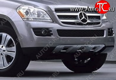 16 599 р. Накладка на передний бампер CT Mercedes-Benz GL class X164 дорестайлинг (2006-2009) (Неокрашенная)  с доставкой в г. Вологда