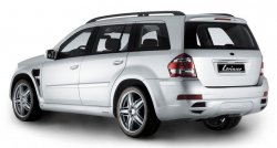 22 499 р. Пластиковые пороги Lorinser Mercedes-Benz GL class X164 рестайлинг (2009-2012) (Неокрашенные)  с доставкой в г. Вологда. Увеличить фотографию 3