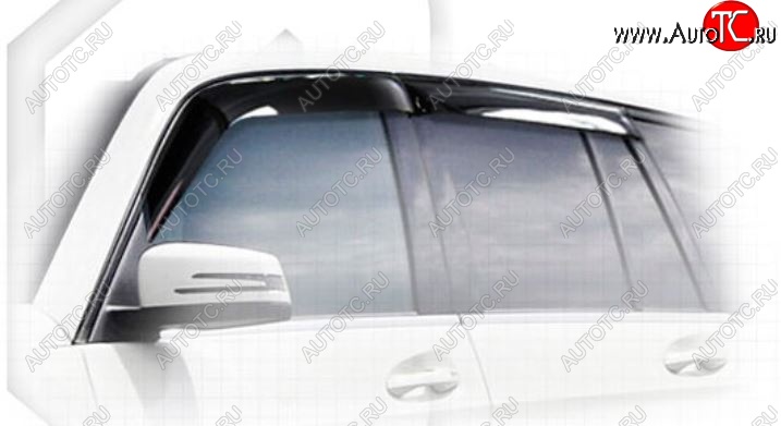 2 199 р. Дефлектора окон CA-Plastiс Mercedes-Benz GLK class X204 дорестайлинг (2008-2012) (Classic полупрозрачный, Без хром.молдинга)  с доставкой в г. Вологда