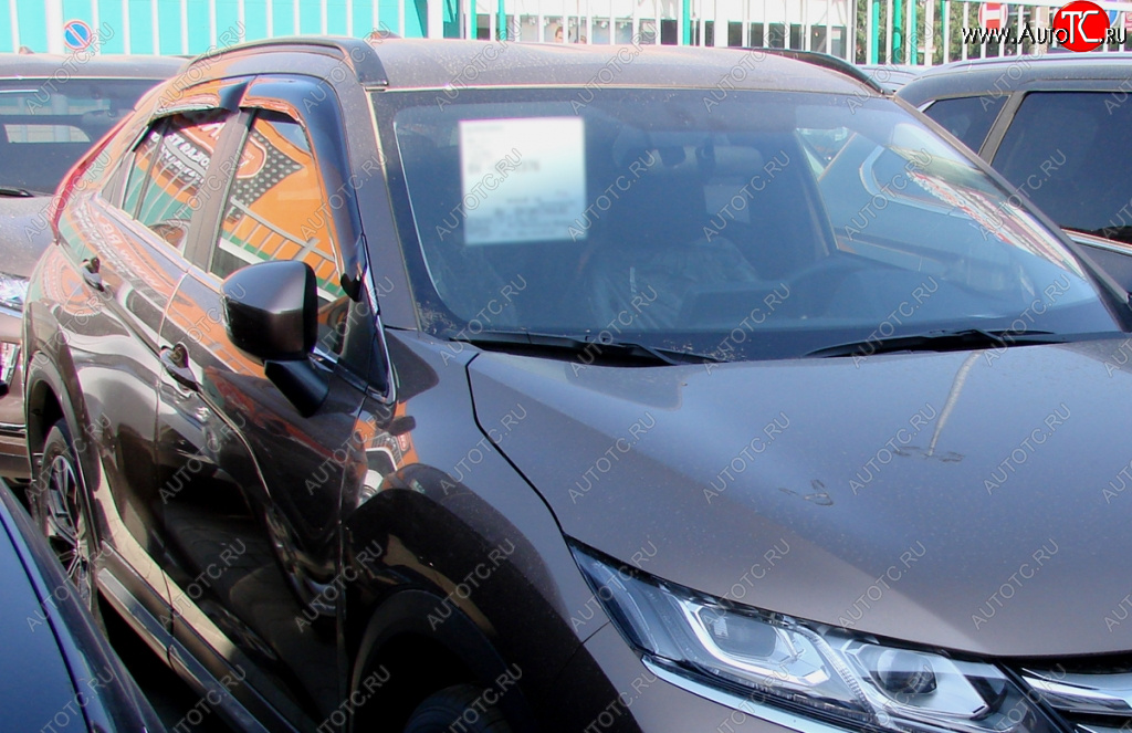 3 399 р. Дефлектора окон SIM Mitsubishi Eclipse Cross GK дорестайлинг (2017-2021)  с доставкой в г. Вологда