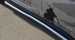 76 999 р. Защита порогов из круглой трубы диаметром 63 мм Russtal  Mitsubishi ASX (2013-2016) 1-ый рестайлинг (Защита порогов с со скосами на торцах (вариант 1))  с доставкой в г. Вологда. Увеличить фотографию 2