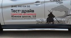 76 999 р. Защита порогов из круглой трубы диаметром 63 мм Russtal  Mitsubishi ASX (2013-2016) 1-ый рестайлинг (Защита порогов с со скосами на торцах (вариант 1))  с доставкой в г. Вологда. Увеличить фотографию 8
