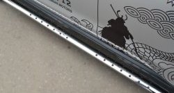 16 649 р. Защита порогов с круглыми вставками для ног из овальной трубы диаметром 75x42 мм Russtal Mitsubishi ASX 1-ый рестайлинг (2013-2016)  с доставкой в г. Вологда. Увеличить фотографию 2
