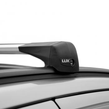17 089 р. Багажник сборе на низкие рейлинги LUX BRIDGE  Mitsubishi ASX (2010-2025) дорестайлинг, 1-ый рестайлинг, 2-ой рестайлинг, 3-ий рестайлинг (дуги аэро-трэвэл, серебро, 99/105 см)  с доставкой в г. Вологда. Увеличить фотографию 6