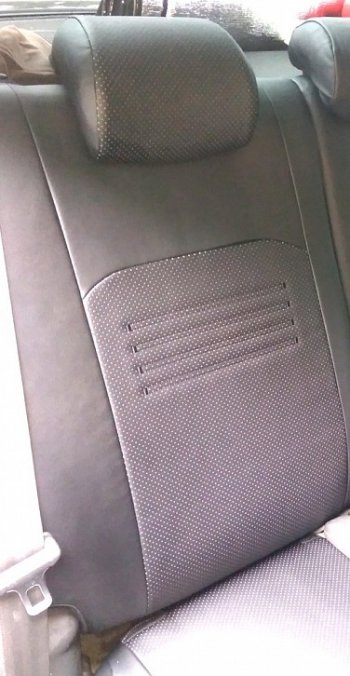 9 449 р. Чехлы для сидений Lord Autofashion Турин (экокожа) Mitsubishi ASX дорестайлинг (2010-2012) (Чёрный, вставка чёрная)  с доставкой в г. Вологда. Увеличить фотографию 4