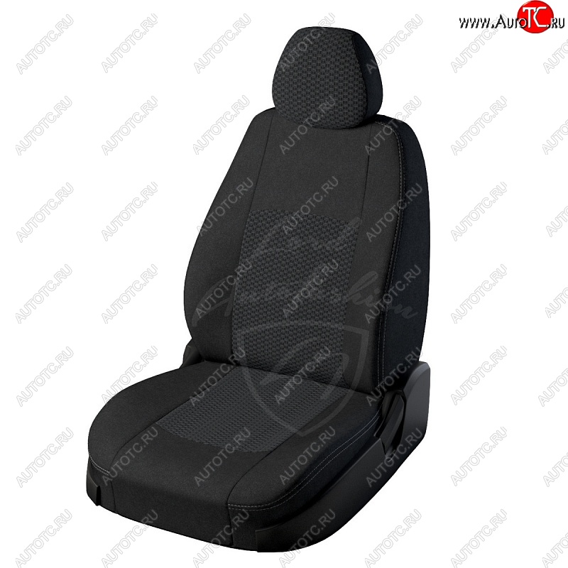 4 899 р. Чехлы для сидений Lord Autofashion Турин (жаккард) Mitsubishi ASX дорестайлинг (2010-2012) (Черный, вставка Вега)  с доставкой в г. Вологда