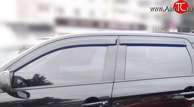 999 р. Комплект дефлекторов окон (ветровиков) 4 шт. Russtal Mitsubishi ASX 1-ый рестайлинг (2013-2016)  с доставкой в г. Вологда