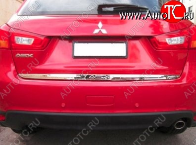 4 749 р. Накладка на крышку багажника СТ Mitsubishi ASX дорестайлинг (2010-2012)  с доставкой в г. Вологда