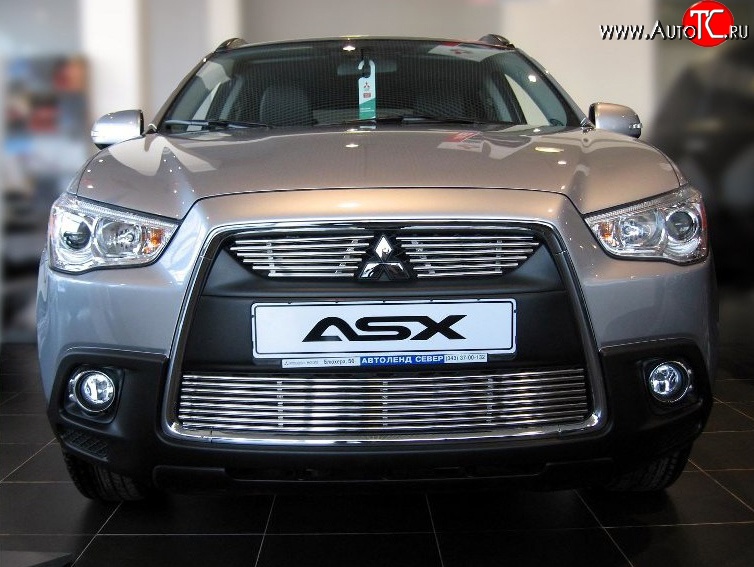 5 799 р. Декоративная вставка решетки радиатора Berkut Mitsubishi ASX дорестайлинг (2010-2012)  с доставкой в г. Вологда