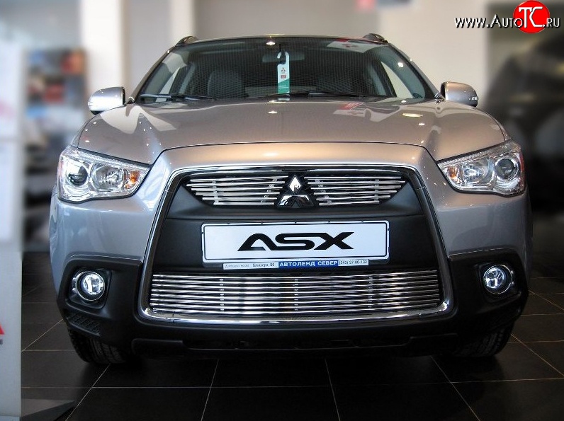 7 499 р. Декоративная вставка воздухозаборника Berkut Mitsubishi ASX дорестайлинг (2010-2012)  с доставкой в г. Вологда