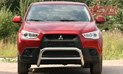 8 999 р. Защита переднего бампера Souz-96 (d60) Mitsubishi ASX дорестайлинг (2010-2012)  с доставкой в г. Вологда. Увеличить фотографию 3