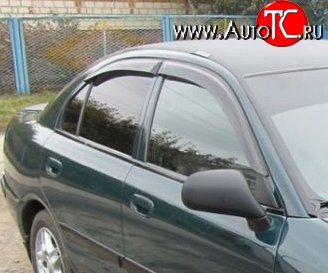 999 р. Комплект дефлекторов окон (ветровиков) 4 шт. (седан) Russtal Mitsubishi Carisma (1999-2004)  с доставкой в г. Вологда