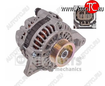 14 999 р. Генератор на NIPPARTS (3-3.5l, 14V 100A) Mitsubishi Pajero 3 V70 дорестайлинг (1999-2003)  с доставкой в г. Вологда