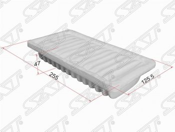 Фильтр воздушный двигателя SAT (255х125.5х47 mm) Mitsubishi Colt Z20, Z30 хэтчбэк 3 дв. дорестайлинг (2002-2009)