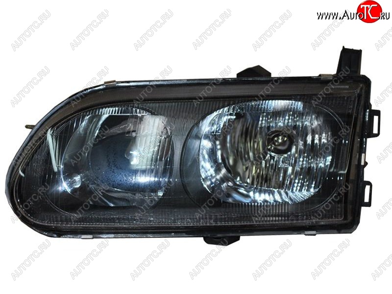4 699 р. Левая фара (чёрная) SAT Mitsubishi Delica 4 рестайлинг (1997-2007)  с доставкой в г. Вологда