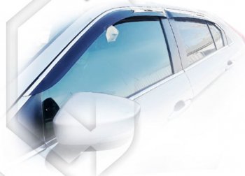 1 999 р. Дефлектора окон CA-Plastic  Mitsubishi Eclipse Cross  GK (2017-2021) дорестайлинг (серия Classic полупрозрачный, Без хром.молдинга)  с доставкой в г. Вологда. Увеличить фотографию 2