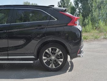 14 399 р. Защита заднего бампера (Ø63 мм, нержавейка) SLITKOFF Mitsubishi Eclipse Cross GK дорестайлинг (2017-2021)  с доставкой в г. Вологда. Увеличить фотографию 3