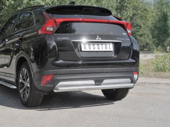 14 399 р. Защита заднего бампера (Ø63 мм, нержавейка) SLITKOFF Mitsubishi Eclipse Cross GK дорестайлинг (2017-2021)  с доставкой в г. Вологда. Увеличить фотографию 4
