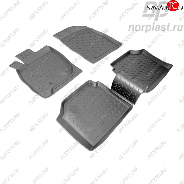 2 469 р. Комплект ковриков в салон Norplast Mitsubishi Galant 9 седан (2004-2009)  с доставкой в г. Вологда