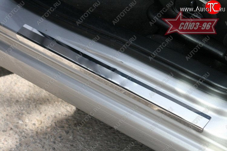 2 384 р. Накладки на внутренние пороги Souz-96 Mitsubishi Galant 9 седан (2004-2009)  с доставкой в г. Вологда