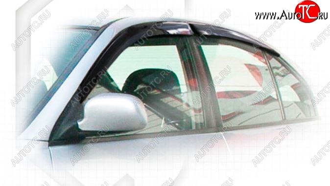 1 999 р. Дефлектора окон CA-Plastiс  Mitsubishi Galant  8 (1996-1998)  дорестайлинг седан (Classic полупрозрачный, Без хром.молдинга)  с доставкой в г. Вологда