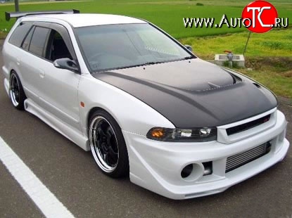 21 499 р. Пластиковый капот Dolphin Mitsubishi Galant 8  дорестайлинг седан (1996-1998) (Неокрашенный)  с доставкой в г. Вологда