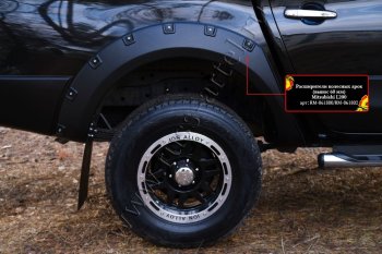 28 999 р. Расширители колесных арок RA (60 мм, комплект) Mitsubishi L200 5 KK,KL дорестайлинг (2015-2019) (Поверхность глянец (под покраску), Неокрашенные)  с доставкой в г. Вологда. Увеличить фотографию 2