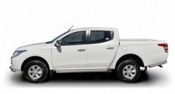 85 999 р. Широкая защита порогов (рестайлинг) Russtal  Mitsubishi L200  5 KK,KL (2015-2019) дорестайлинг (Защита порогов с со скосами на торцах (вариант 1))  с доставкой в г. Вологда. Увеличить фотографию 2