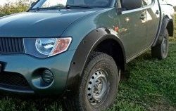 Расширители арок RA (комплект, 90 мм, Standart) Mitsubishi L200 5 KK,KL рестайлинг (2018-2022) (Поверхность шагрень)