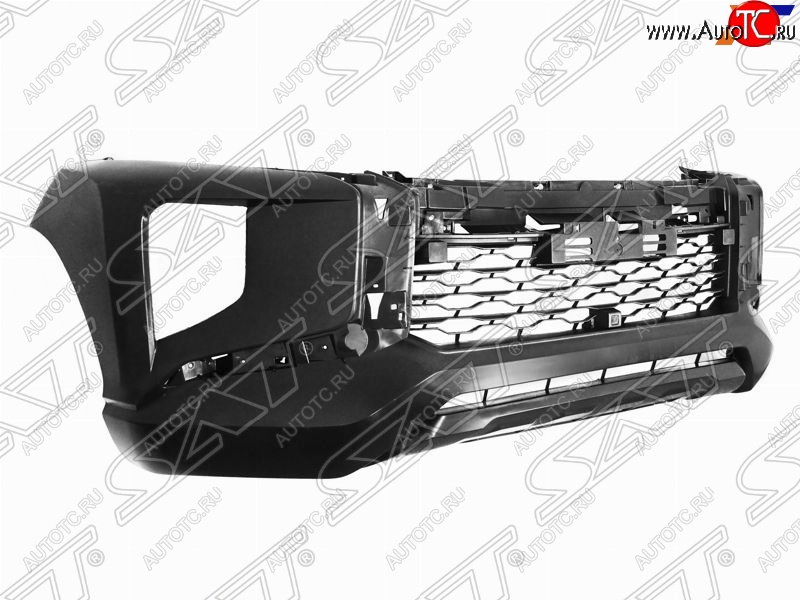 13 449 р. Передний бампер (с решеткой) SAT Mitsubishi L200 5 KK,KL рестайлинг (2018-2022) (Неокрашенный)  с доставкой в г. Вологда
